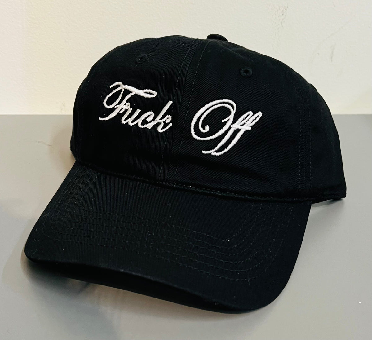 Fuck Off - embroidered dad hat - READY TO SHIP – Witchwood Bags