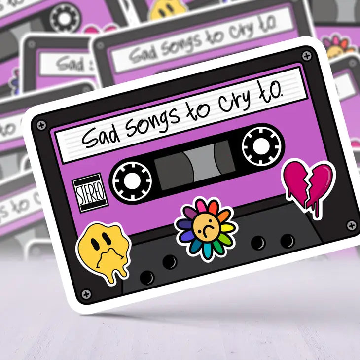 Mix cassette tape case Sticker by Chicken Soup - Pixels