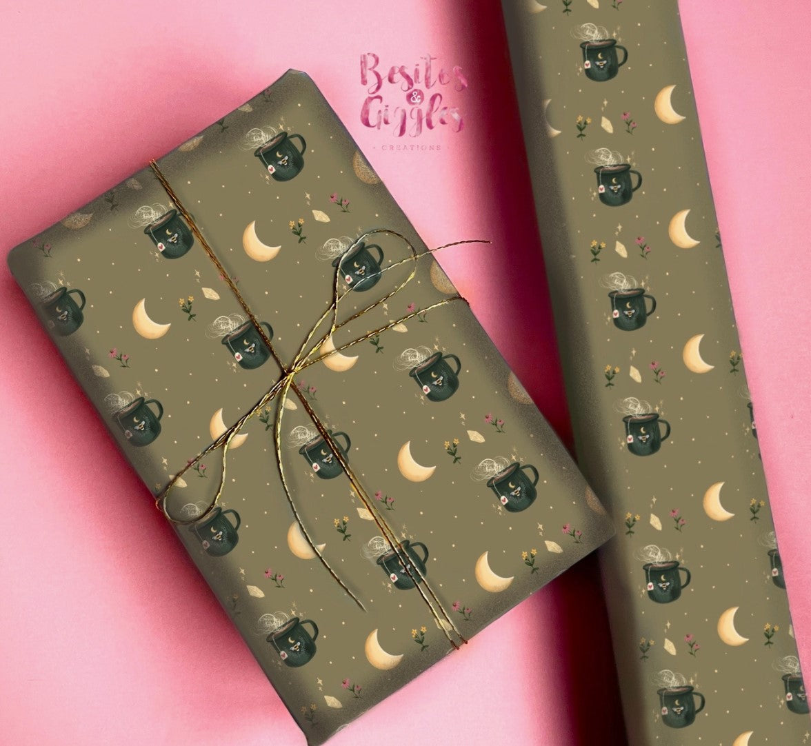 Herbal Tea Wrapping Paper READY TO SHIP Witchwood Bags