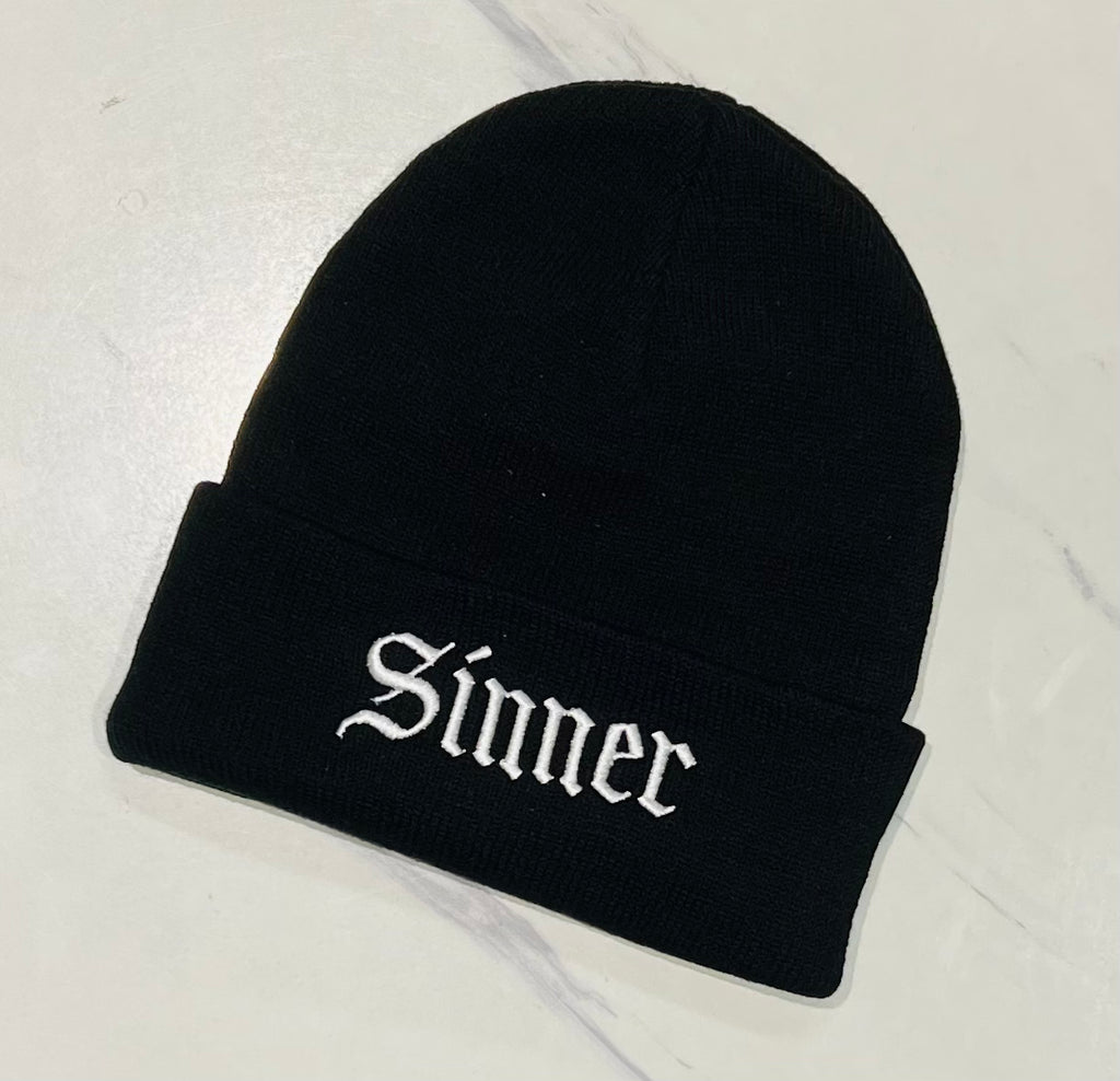 Vegan Beanie Sinner READY TO SHIP - Main Image