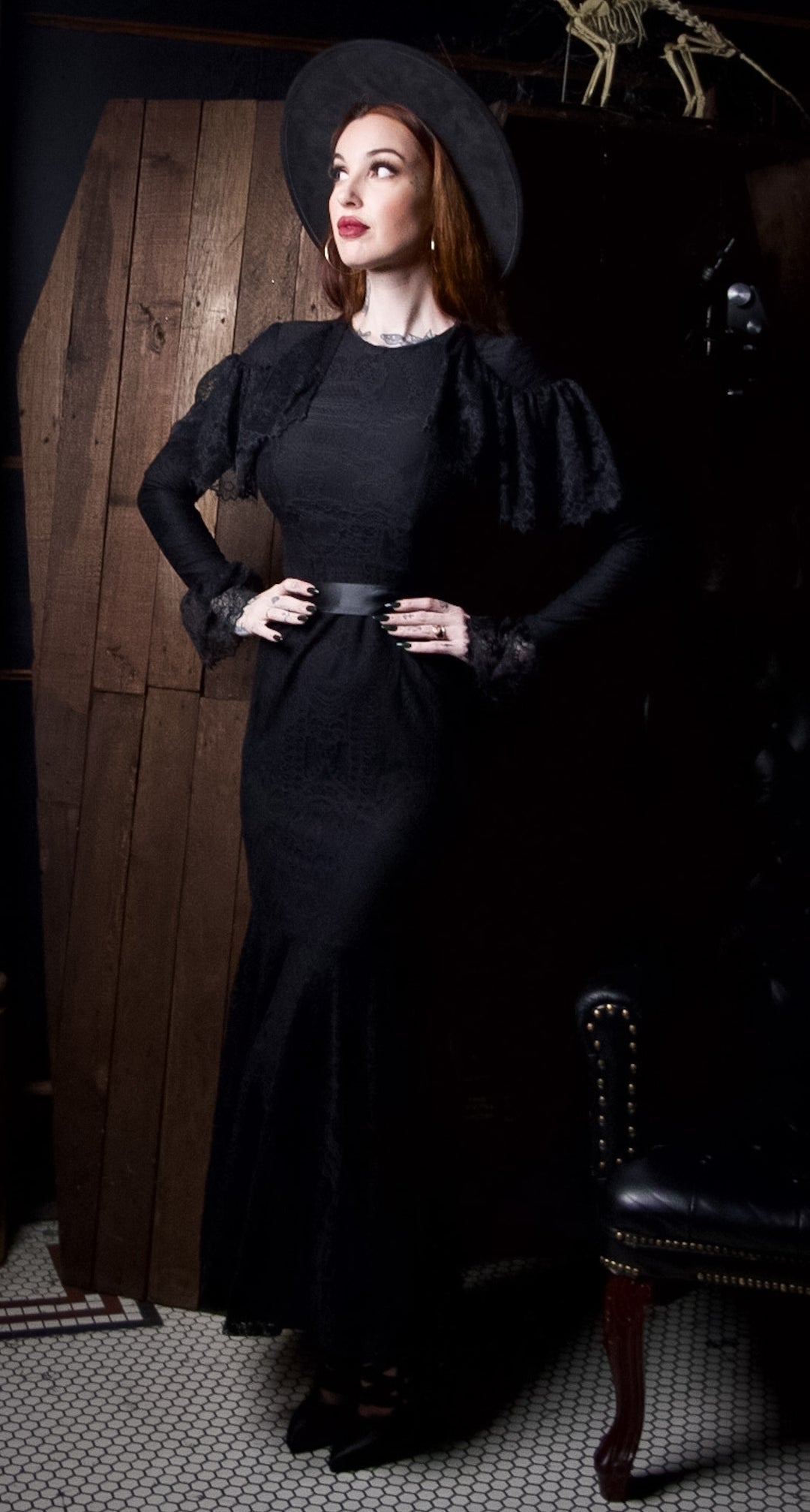 Borden - Lace Mermaid Maxi Dress – Witchwood Bags