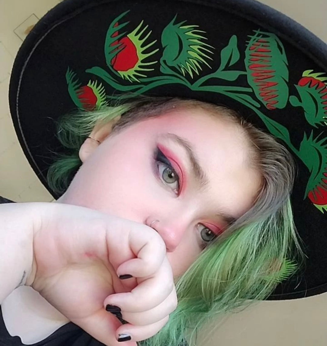 Vegan Felt Wide Brim Hat - XL Brim - 