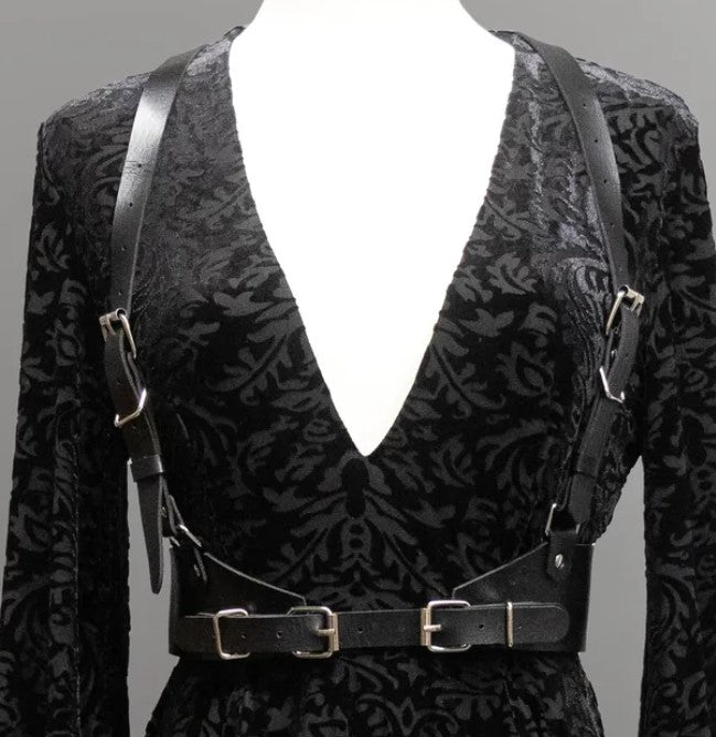 Nyx Vegan Leather Harness - READY TO SHIP!  Witchwood Bags