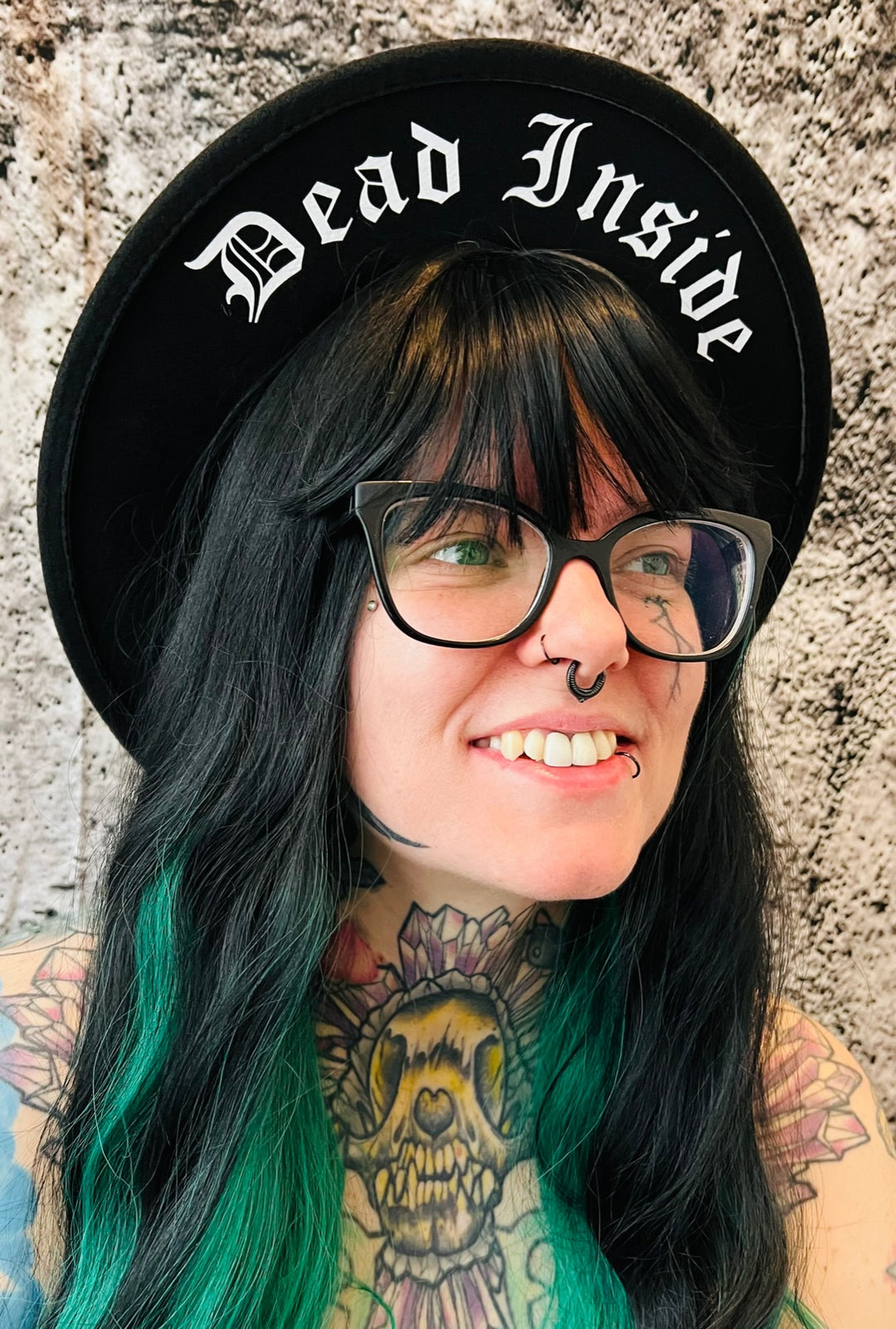 Vegan Felt Wide Brim Hat - 