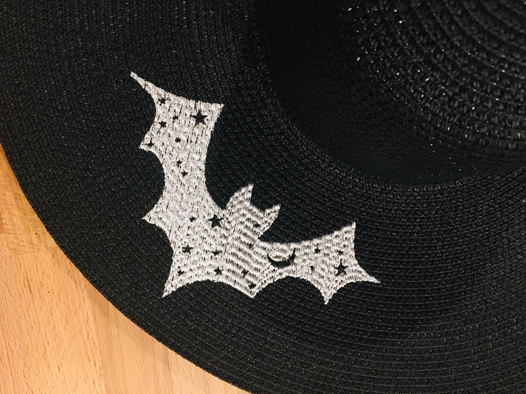 Floppy Sun Hat - XL Brim - Bats - READY TO SHIP – Witchwood Bags