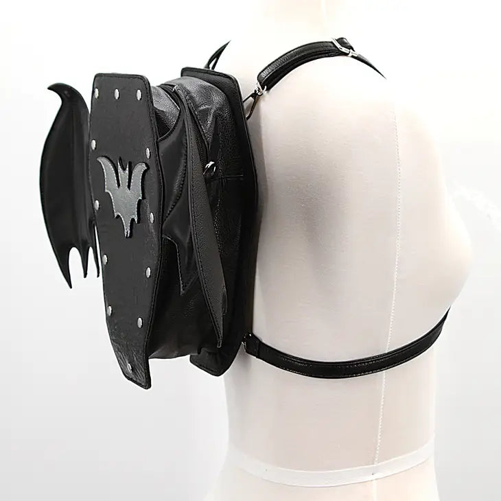 Bat Coffin Backpack READY TO SHIP Witchwood Bags